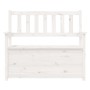 Banco de madera maciza de pino blanco 112,5x51,5x96,5 cm de vidaXL, Bancos - Ref: Foro24-823560, Precio: 145,39 €, Descuento: %