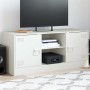 Mueble para TV de acero blanco 99x39x44 cm en Muebles TV | Comprar online en Foru.es