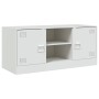 Mueble para TV de acero blanco 99x39x44 cm en Muebles TV | Comprar online en Foru.es