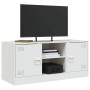 Mueble para TV de acero blanco 99x39x44 cm en Muebles TV | Comprar online en Foru.es