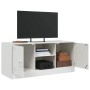 Mueble para TV de acero blanco 99x39x44 cm en Muebles TV | Comprar online en Foru.es