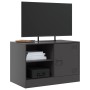 Mueble para TV de acero negro 67x39x44 cm en Muebles TV | Comprar online en Foru.es