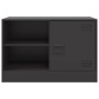 Mueble para TV de acero negro 67x39x44 cm en Muebles TV | Comprar online en Foru.es