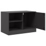 Mueble para TV de acero negro 67x39x44 cm en Muebles TV | Comprar online en Foru.es