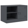 Mueble para TV de acero gris antracita 67x39x44 cm en Muebles TV | Comprar online en Foru.es