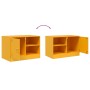 Mueble para TV de acero amarillo mostaza 67x39x44 cm en Muebles TV | Comprar online en Foru.es