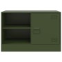 Muebles para TV 2 unidades acero verde oliva 67x39x44 cm en Muebles TV | Comprar online en Foru.es