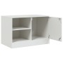 Mueble para TV de acero blanco 67x39x44 cm en Muebles TV | Comprar online en Foru.es
