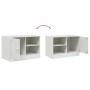 Mueble para TV de acero blanco 67x39x44 cm en Muebles TV | Comprar online en Foru.es