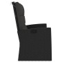 Banco jardín reclinable y cojines ratán sintético negro 118 cm de vidaXL, Bancos de jardín - Ref: Foro24-362185, Precio: 190,...