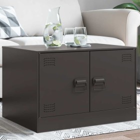 Mesa de centro acero negro 67x50x44 cm en Mesas de centro | Comprar online en Foru.es