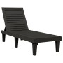 Tumbona de polipropileno negro 155x58x83 cm de vidaXL, Tumbonas - Ref: Foro24-364146, Precio: 145,73 €, Descuento: %
