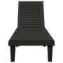 Black polypropylene sun lounger 155x58x83 cm by vidaXL, Loungers - Ref: Foro24-364146, Price: 134,21 €, Discount: %