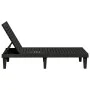 Black polypropylene sun lounger 155x58x83 cm by vidaXL, Loungers - Ref: Foro24-364146, Price: 134,21 €, Discount: %