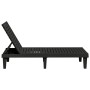 Tumbona de polipropileno negro 155x58x83 cm de vidaXL, Tumbonas - Ref: Foro24-364146, Precio: 145,73 €, Descuento: %