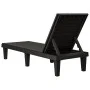 Black polypropylene sun lounger 155x58x83 cm by vidaXL, Loungers - Ref: Foro24-364146, Price: 134,21 €, Discount: %