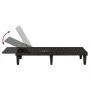 Black polypropylene sun lounger 155x58x83 cm by vidaXL, Loungers - Ref: Foro24-364146, Price: 134,21 €, Discount: %