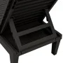 Black polypropylene sun lounger 155x58x83 cm by vidaXL, Loungers - Ref: Foro24-364146, Price: 134,21 €, Discount: %