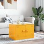 Mesa de centro de acero amarillo mostaza 67x50x44 cm en Mesas de centro | Comprar online en Foru.es