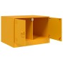 Mesa de centro de acero amarillo mostaza 67x50x44 cm en Mesas de centro | Comprar online en Foru.es