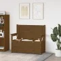 Banco de madera maciza pino marrón miel 112,5x51,5x96,5 cm de vidaXL, Bancos - Ref: Foro24-823562, Precio: 161,62 €, Descuent...