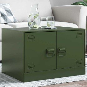 Mesa de centro acero verde oliva 67x50x44 cm en Mesas de centro | Comprar online en Foru.es