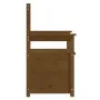 Banco de madera maciza pino marrón miel 112,5x51,5x96,5 cm de vidaXL, Bancos - Ref: Foro24-823562, Precio: 161,62 €, Descuent...