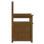 Banco de madera maciza pino marrón miel 112,5x51,5x96,5 cm de vidaXL, Bancos - Ref: Foro24-823562, Precio: 164,43 €, Descuent...