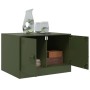 Mesa de centro acero verde oliva 67x50x44 cm en Mesas de centro | Comprar online en Foru.es
