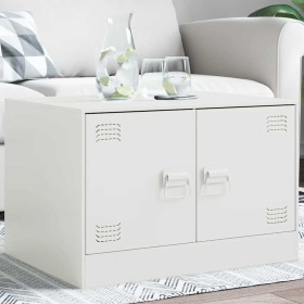 Mesa de centro acero blanco 67x50x44 cm en Mesas de centro | Comprar online en Foru.es