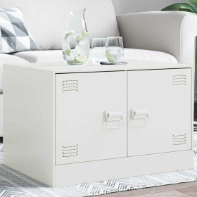 Mesa de centro acero blanco 67x50x44 cm en Mesas de centro | Comprar online en Foru.es