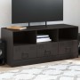 Mueble para TV de acero negro 99x39x44 cm en Muebles TV | Comprar online en Foru.es