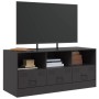 Mueble para TV de acero negro 99x39x44 cm en Muebles TV | Comprar online en Foru.es
