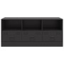 Mueble para TV de acero negro 99x39x44 cm en Muebles TV | Comprar online en Foru.es