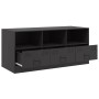 Mueble para TV de acero negro 99x39x44 cm en Muebles TV | Comprar online en Foru.es