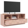 Mueble para TV de acero rosa 99x39x44 cm en Muebles TV | Comprar online en Foru.es