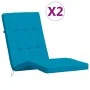Cojines para tumbona 2 uds tela Oxford azul claro de vidaXL, Cojines para sillas y sofás - Ref: Foro24-361988, Precio: 48,88 ...