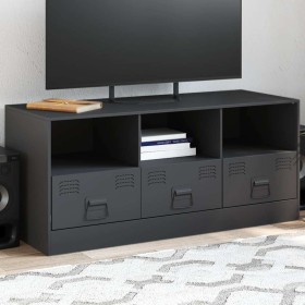 Mueble para TV de acero gris antracita 99x39x44 cm en Muebles TV | Comprar online en Foru.es