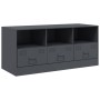 Mueble para TV de acero gris antracita 99x39x44 cm en Muebles TV | Comprar online en Foru.es
