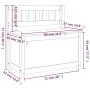 Banco de madera maciza de pino 80x41x77 cm de vidaXL, Bancos - Ref: Foro24-823549, Precio: 79,73 €, Descuento: %