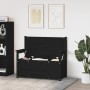 Banco de madera maciza de pino negro 112,5x51,5x96,5 cm de vidaXL, Bancos - Ref: Foro24-823563, Precio: 130,53 €, Descuento: %