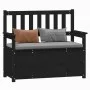 Bank aus massivem schwarzem Kiefernholz, 112,5 x 51,5 x 96,5 cm von vidaXL, Banken - Ref: Foro24-823563, Preis: 129,36 €, Rab...