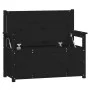 Bank aus massivem schwarzem Kiefernholz, 112,5 x 51,5 x 96,5 cm von vidaXL, Banken - Ref: Foro24-823563, Preis: 129,36 €, Rab...