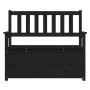 Banco de madera maciza de pino negro 112,5x51,5x96,5 cm de vidaXL, Bancos - Ref: Foro24-823563, Precio: 130,53 €, Descuento: %