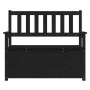 Bank aus massivem schwarzem Kiefernholz, 112,5 x 51,5 x 96,5 cm von vidaXL, Banken - Ref: Foro24-823563, Preis: 129,36 €, Rab...