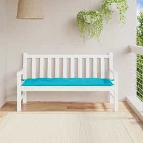 Cojín de banco de jardín tela Oxford turquesa 150x50x7 cm by vidaXL, Cushions for chairs and sofas - Ref: Foro24-361620, Pric...