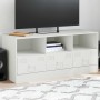 Mueble para TV de acero blanco 99x39x44 cm en Muebles TV | Comprar online en Foru.es
