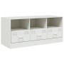 Mueble para TV de acero blanco 99x39x44 cm en Muebles TV | Comprar online en Foru.es