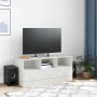 Mueble para TV de acero blanco 99x39x44 cm en Muebles TV | Comprar online en Foru.es