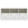 Mueble para TV de acero blanco 99x39x44 cm en Muebles TV | Comprar online en Foru.es